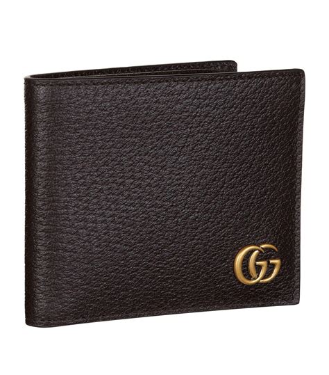 gucci leather two-tone bifold wallet|Gucci bifold wallet men.